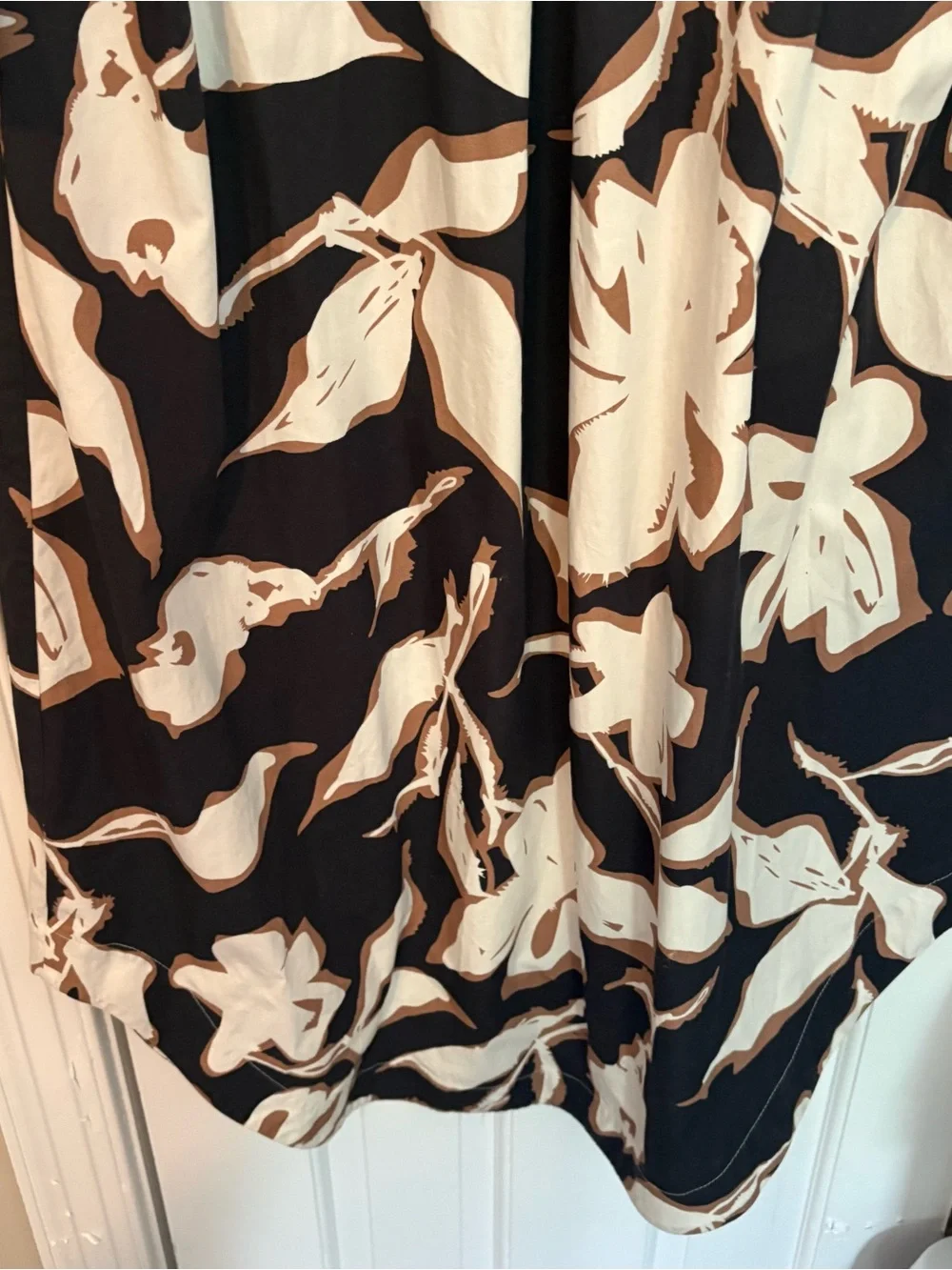 Maeve by Anthropologie Soren Long-Sleeve Shirt Dress Black Floral - Large - Picture 12 of 12